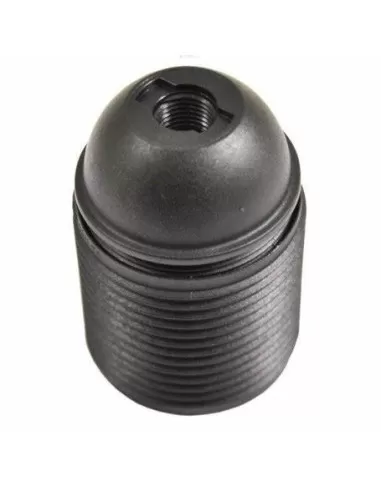 Schwarzer Lampenhalter